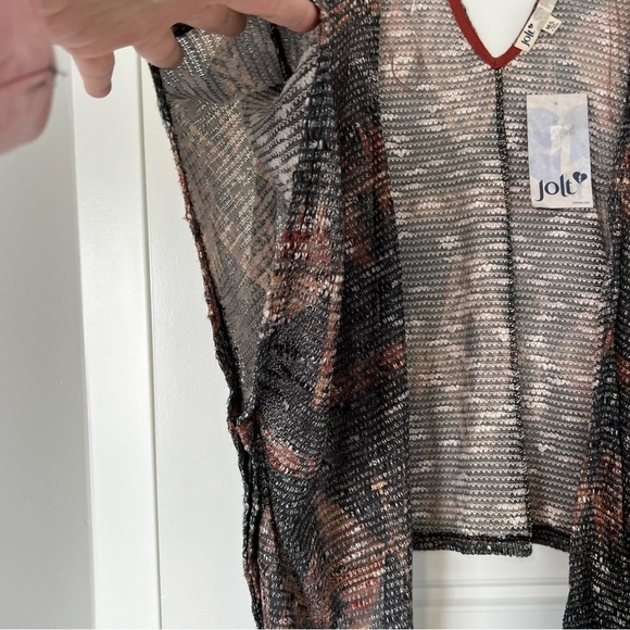 JOLT kimono style open front cardigan size medium large - Picture 8 of 12